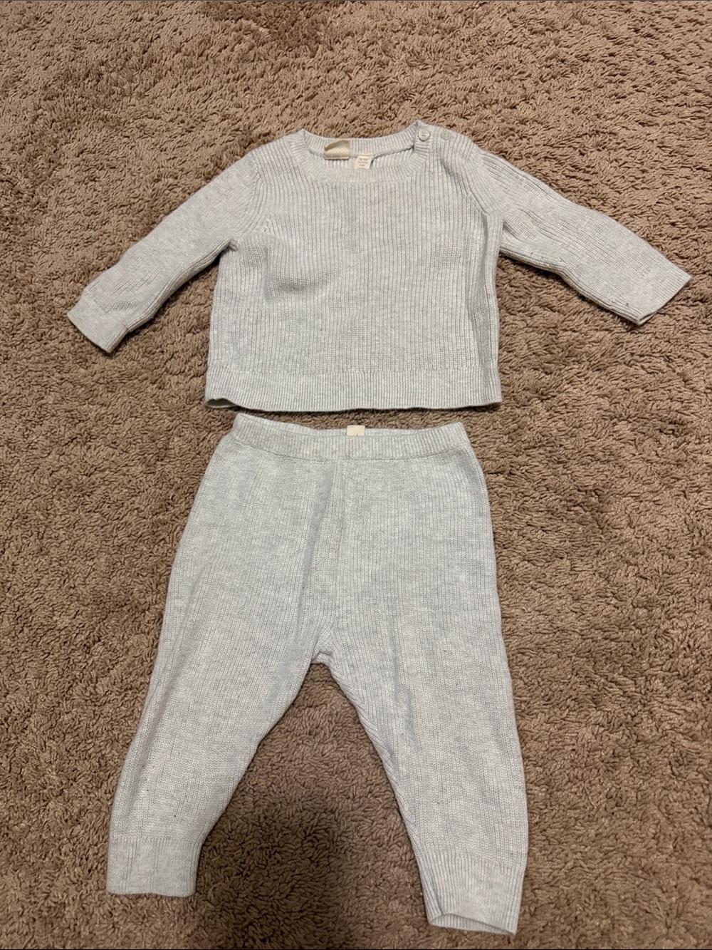 Baby Gap Knit Leggings Set - Light Gray